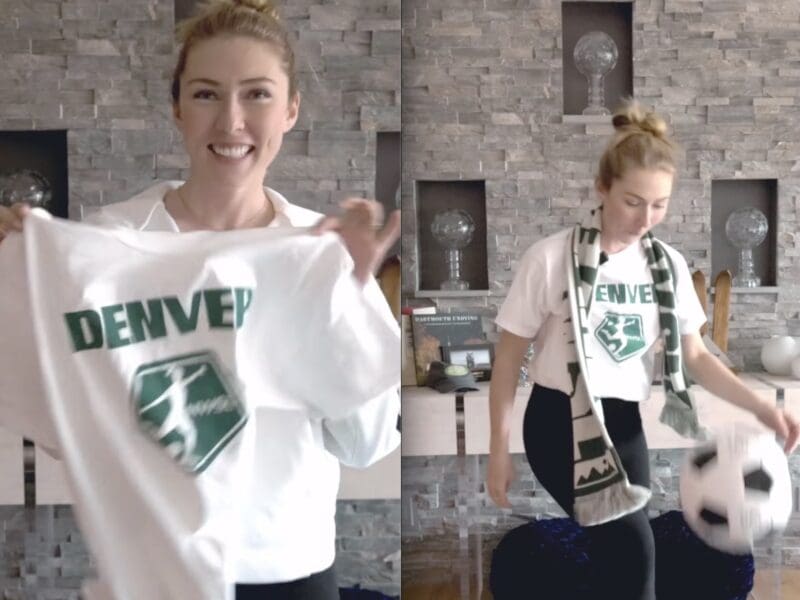 Mikaela Shiffrin represents the new Denver NWSL Team.